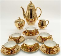 Bavaria Creidlitz Gold Demitasse Tea Set