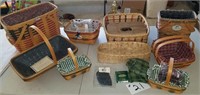 Table Full Baskets-Longaberger & Others