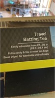 Traveling batting tee