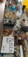 Table full-Glassware, Figurines, Bowls & more