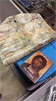 Map wrapping paper and Jesus book