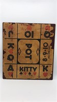 1942 Antique Tripoley Game Board - Cool Wall Decor