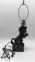 Mcm Horse Lamp - Works - Brittle Cord Needs To Be