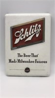 Vintage Schlitz Beer Sign  Ca.1950s