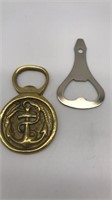 2 Bottle Openers - Anchor & Classic