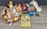 Vintage Dolls And Clothes Lot