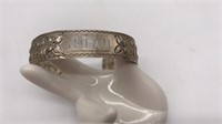 Silvertone Cuff Bracelet "joan"