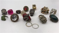 15 Fashion Rings Assorted Sizes