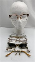 1950s - 60s Vintage Cat Eye Glasses Eyewear Lot