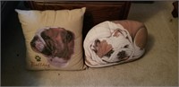 2 Bulldog Pillows