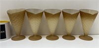 Set of 5 ice cream cups