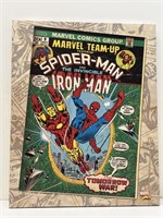 Marvel Spider-Man & Iron Man framed print art