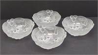 4 Mikasa Crystal BOUNTIFUL Bowls