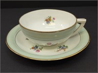 Porcelain Cup and Saucer, France