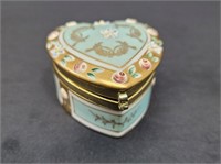 Porcelain Jewelry Trinket Box