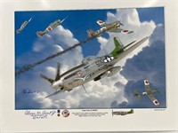 P-51 WWII Ace autograph