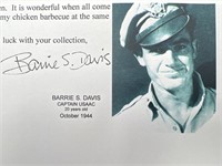 WWII Ace autograph 5 battle stars 60 missions