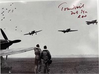 WWII Spitfire RAF ace 14 Kills autograph