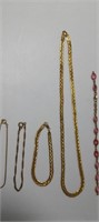 Gold Filled Bracelet & Necklace Lot