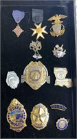 Vtg lot of  Police and Military Badges and Pins