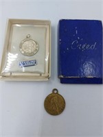 Lot of 2 St. Christopher Medals - 1 Sterling