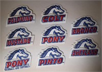 Lot Of 8 Horse/Pony Patches .G2E