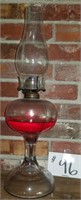 Antique Oil Lamp 20” tall