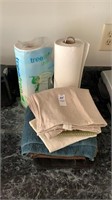 Lot of Kitchen Towels and Paper Towels