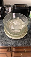 Lot of Dishes and Crystal Glass