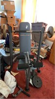 Competitor Weight Bench with Weights