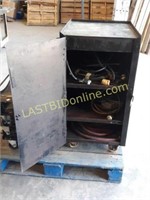 Rolling Metal Cabinet & Extension Cords