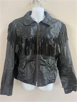 Branded Garments leather jacket with fringe 14