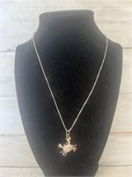 925 Crab necklace