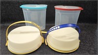 Tupperware Cakesavers and Rubbermaid Pitchers