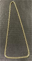 (CX) 14k Gold Link Necklace 22" L. 10.98 Grams