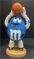 (BX) Vtg. M&Ms Basketball Candy Dispenser 13 In.