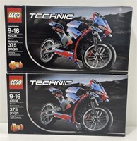 (BZ) Two Lego Technic Motorcycle Kits 
Bidding