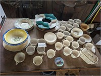 Lot of Dishes, Cups, Plates, Bowls