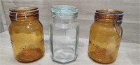 (3) Glass Storage Containers (10)