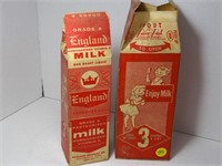 ENGLAND MILK PAPER CONTAINERS