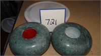 Stoneware Tea light Holders and Candle Base