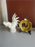 Rooster & Rooster Plate