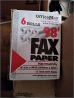 6 rolls of fax paper