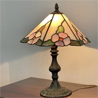 Tiffany Style Metal Base Lamp