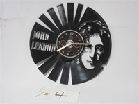 John Lennon Cut Out Record Clock