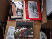 Pencil drawing kit and pencils