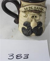 Face Mug Pottery Artist Signed
