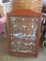 Collector Spoons With Shelf