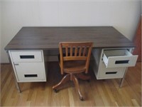 Desk W Wooden Office Chair