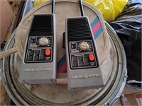 Vintage pair of walkie talkies